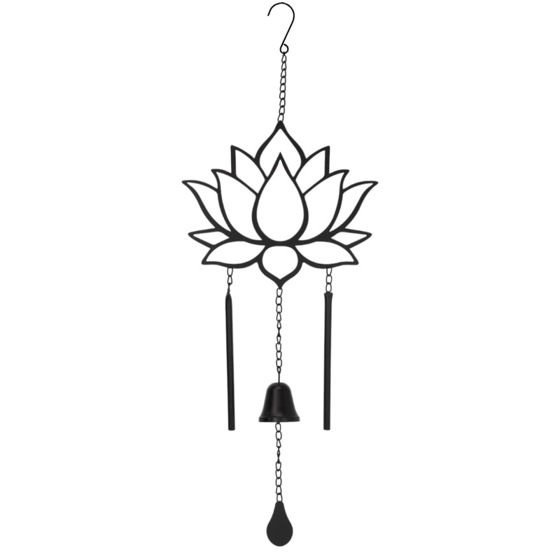 Wind Chime - Lotus with Bell - Dollars and Sense