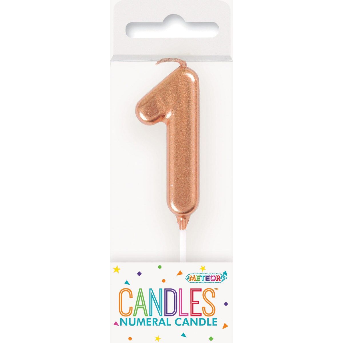 Birthday Candle Mini Pick Number 1 - Rose Gold - Dollars and Sense