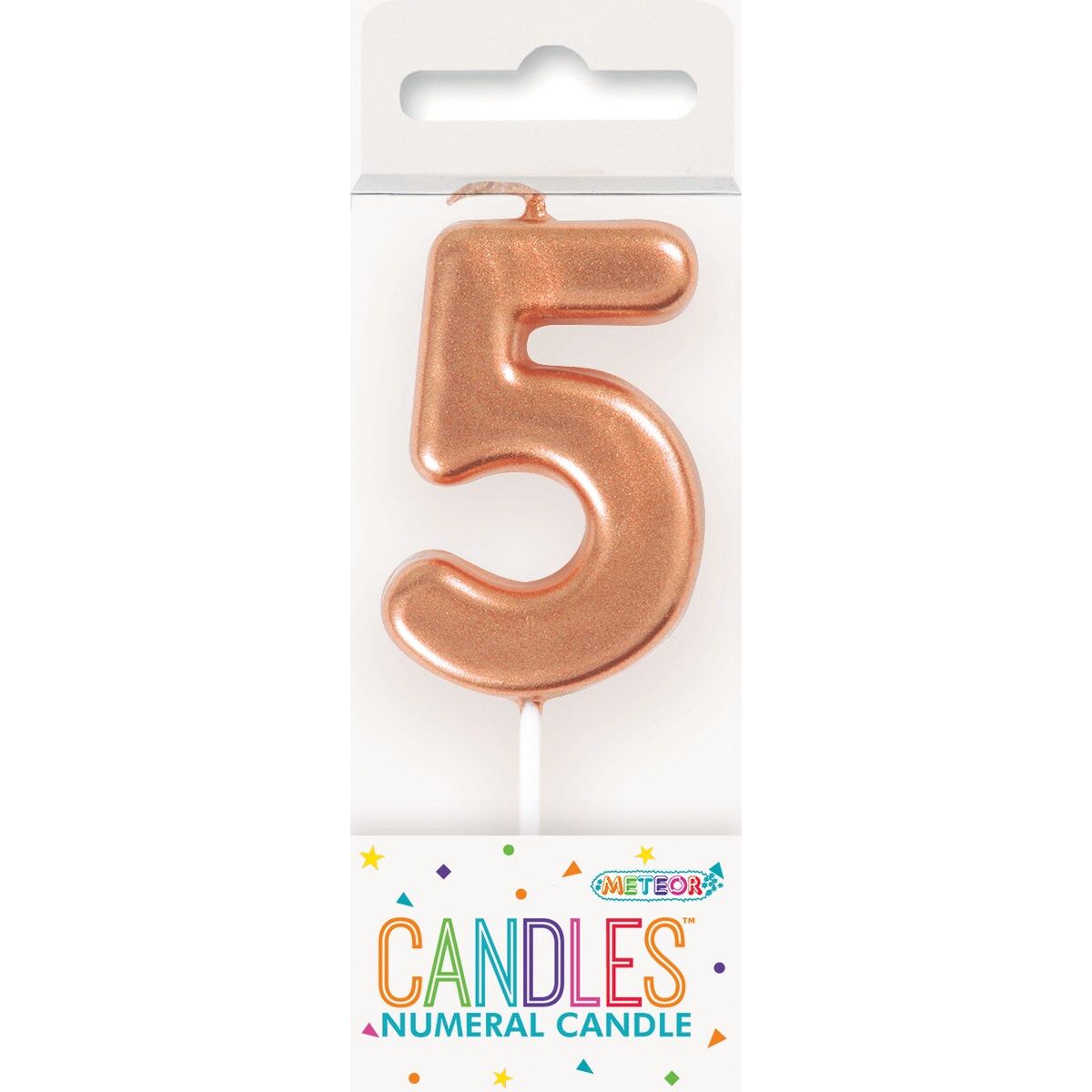 Birthday Candle Mini Pick Number 5 - Rose Gold - Dollars and Sense