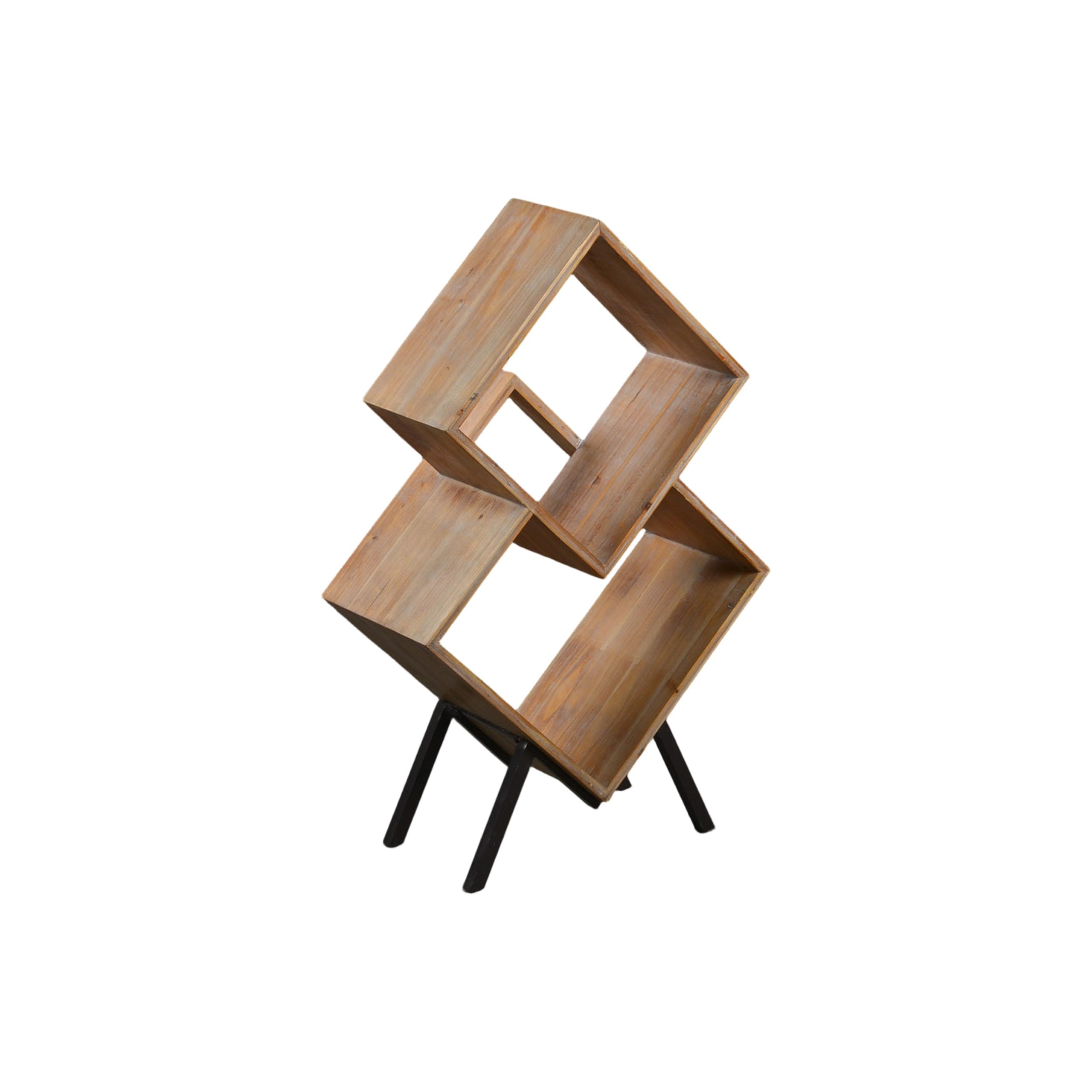 53.34 x 25.40 x 85.73 cm Geometric Cube Display Shelf