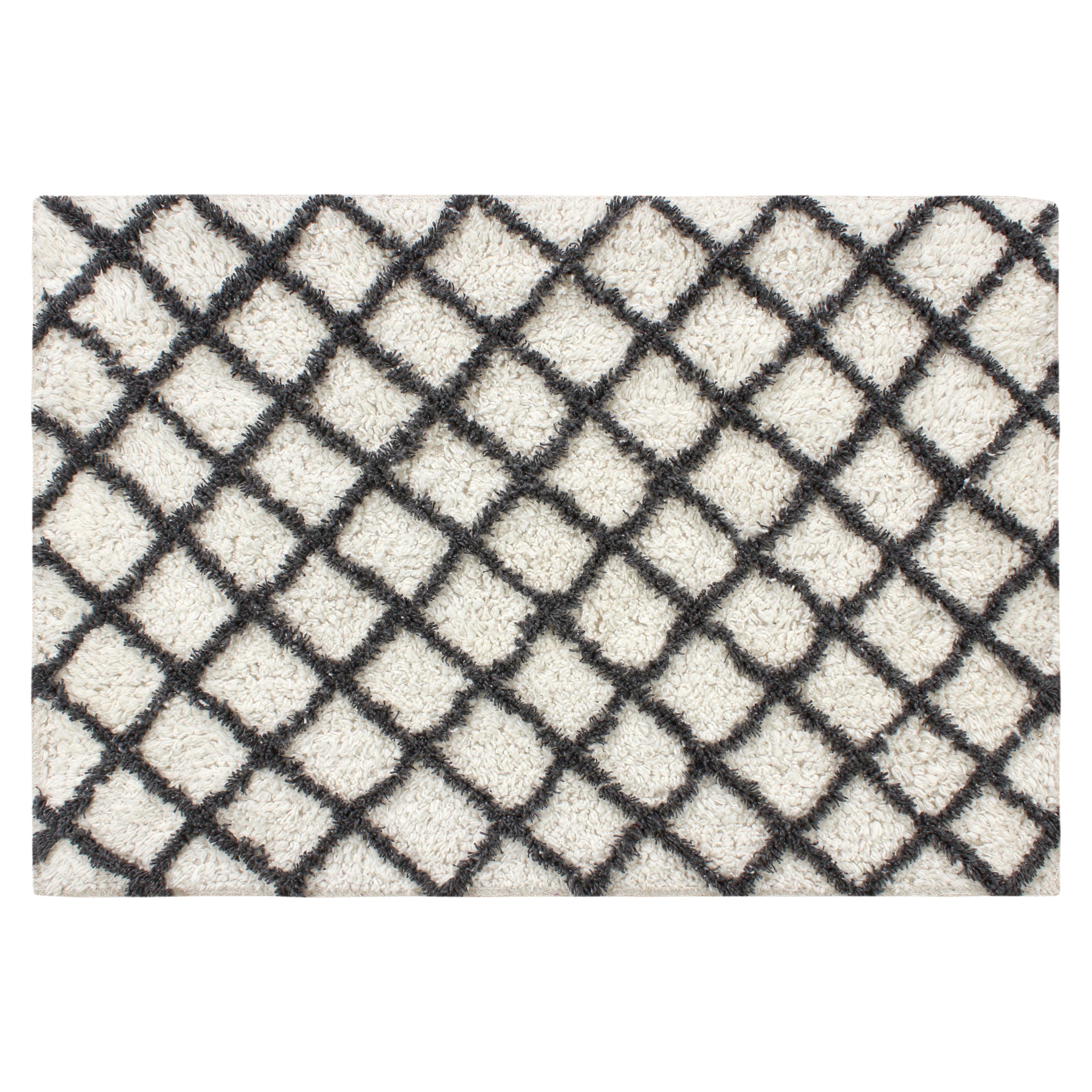 Bath Mat Cotton - Diamond Pattern - Dollars and Sense