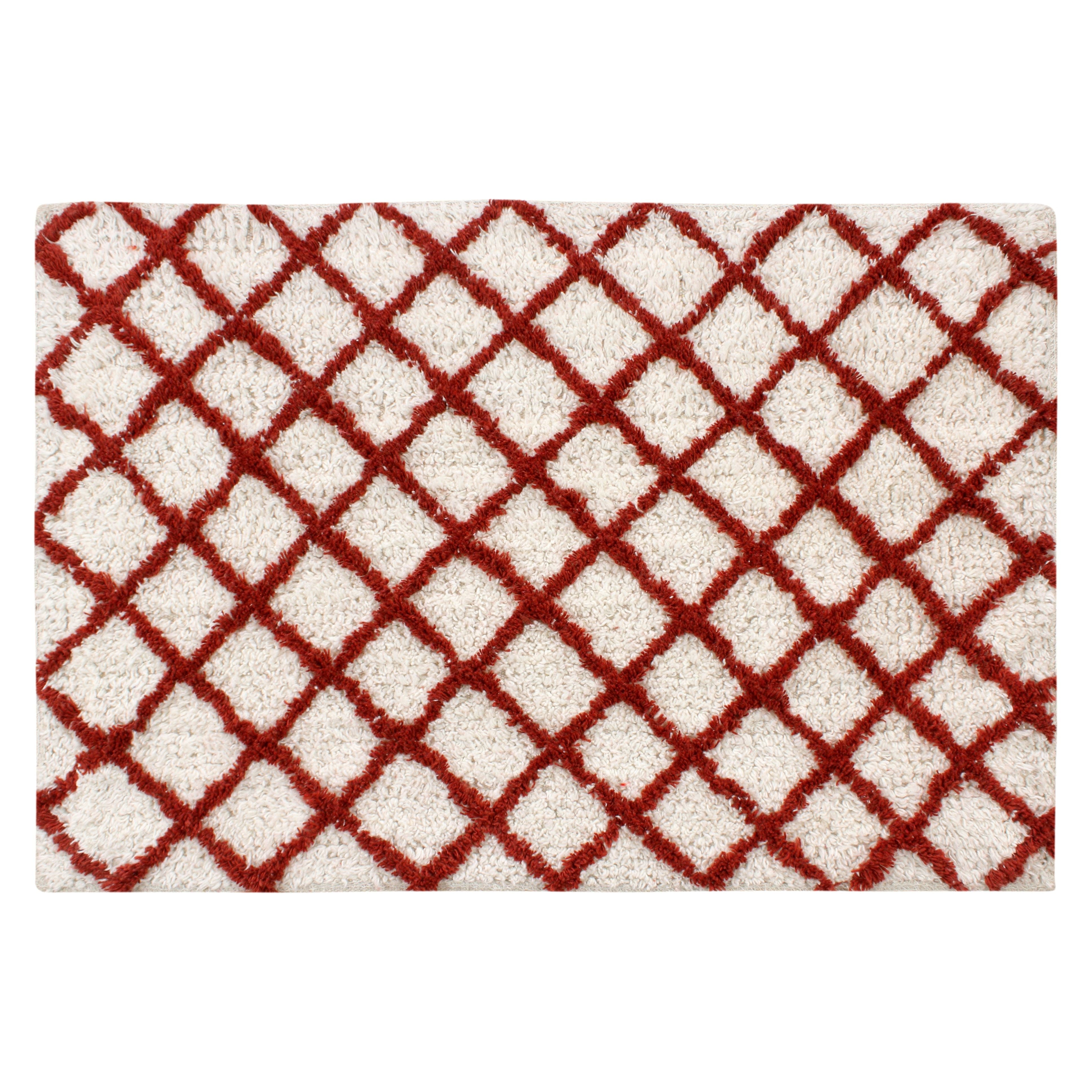 Bath Mat Cotton - Diamond Pattern - Dollars and Sense
