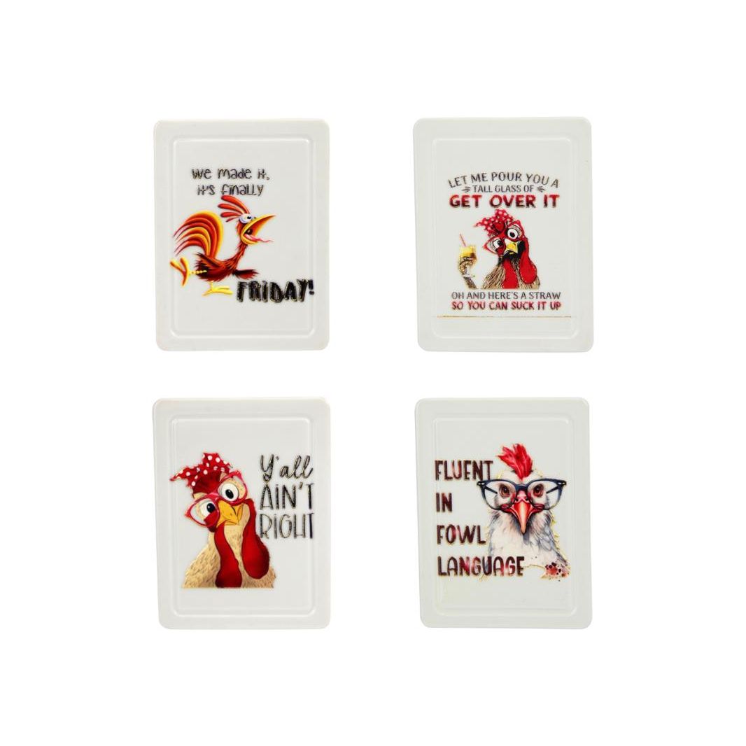 7cm Comical Rooster Magnet 4 Asstd SKU MAGROOFS - Dollars and Sense