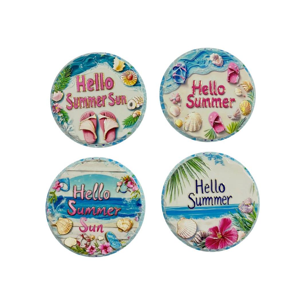 Hello Summer Sun Magnet - Assorted - Dollars and Sense
