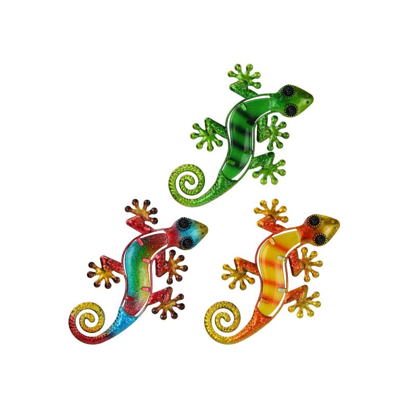 Lizard Wall Art - Metal & Glass - Dollars and Sense
