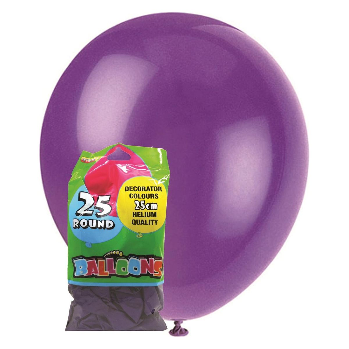 Metallic Latex Balloons - Purple - Dollars and Sense