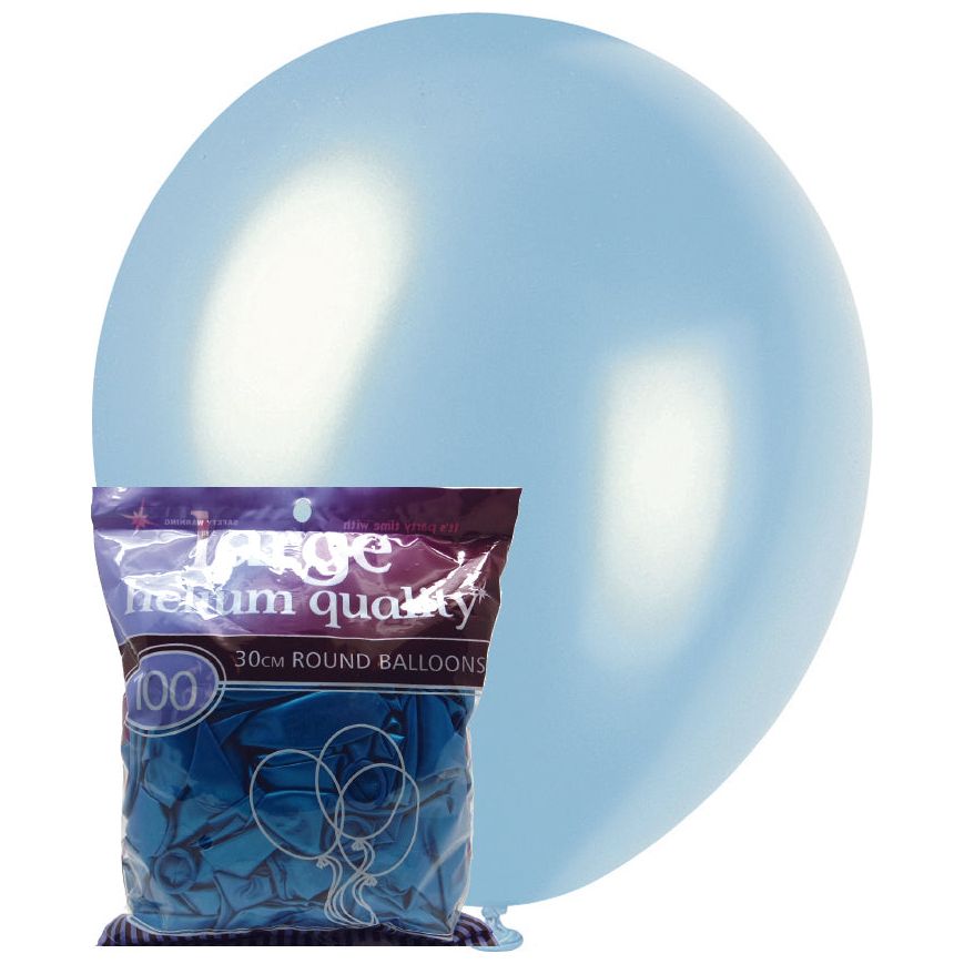 Electric Blue Pearl - Latex Helium Balloons - Dollars and Sense
