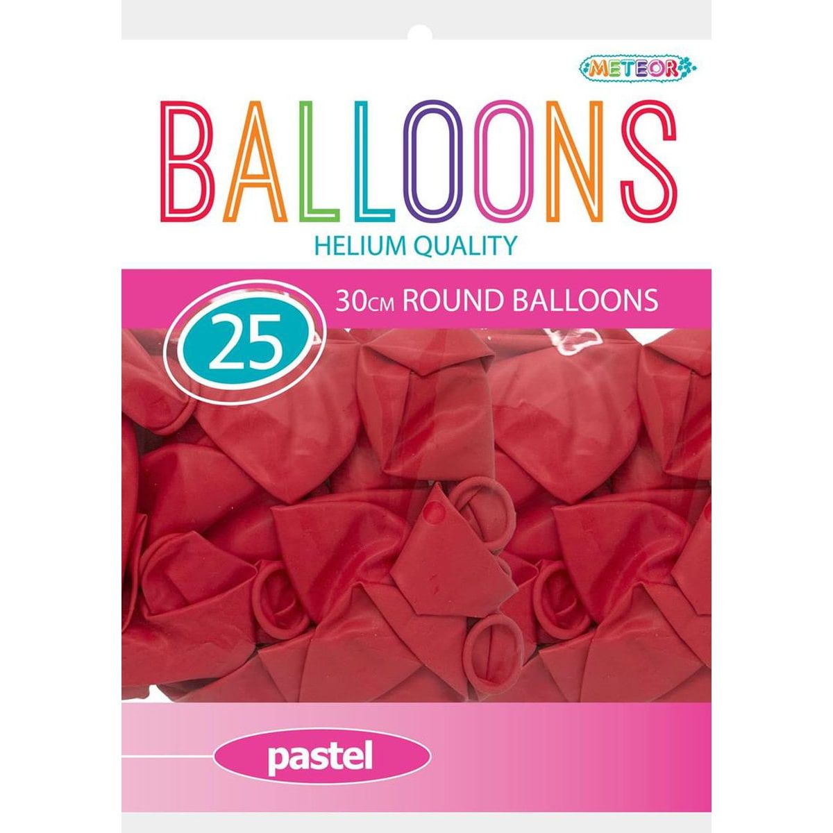 Helium Balloons Pastel Macaron - Red - Dollars and Sense