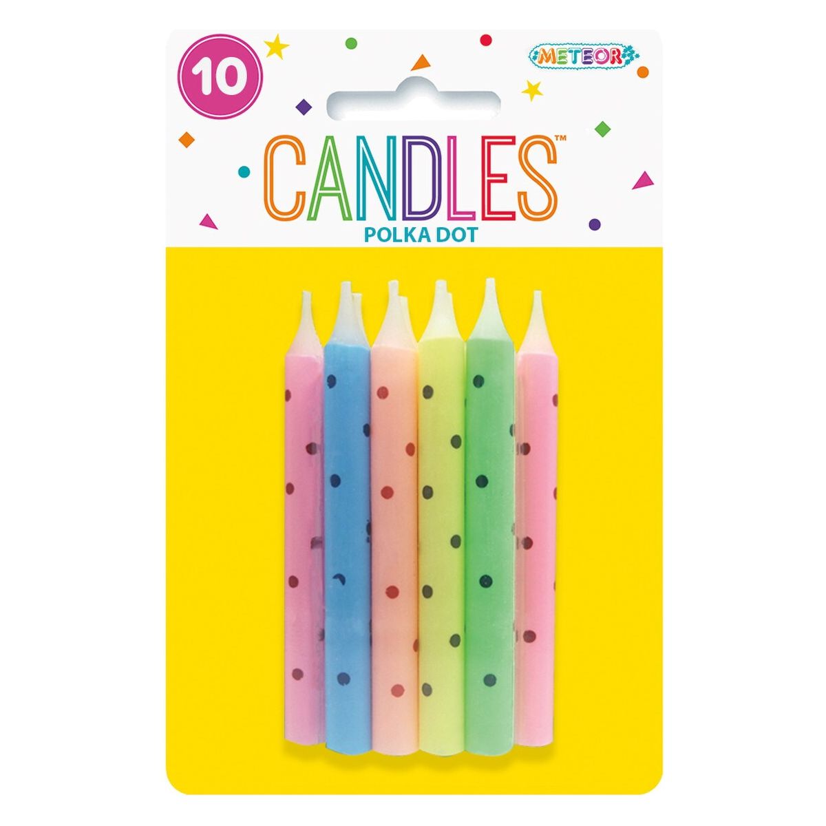 Large Birthday Candles - Polka Dot - Dollars and Sense