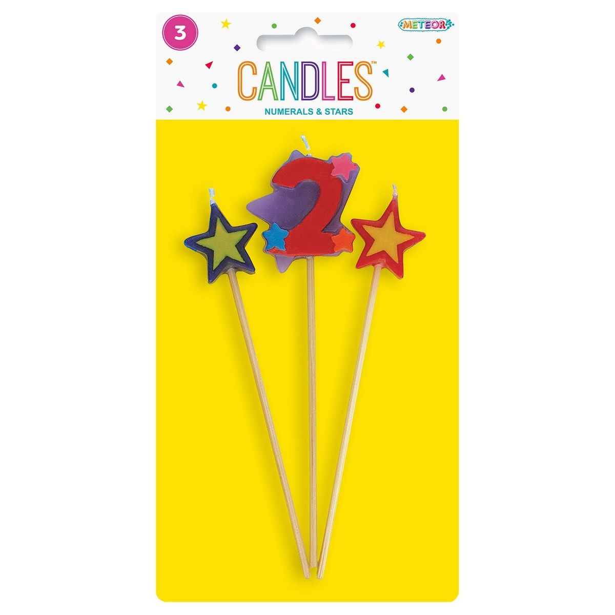Birthday Candle Set - Number 2 - Dollars and Sense