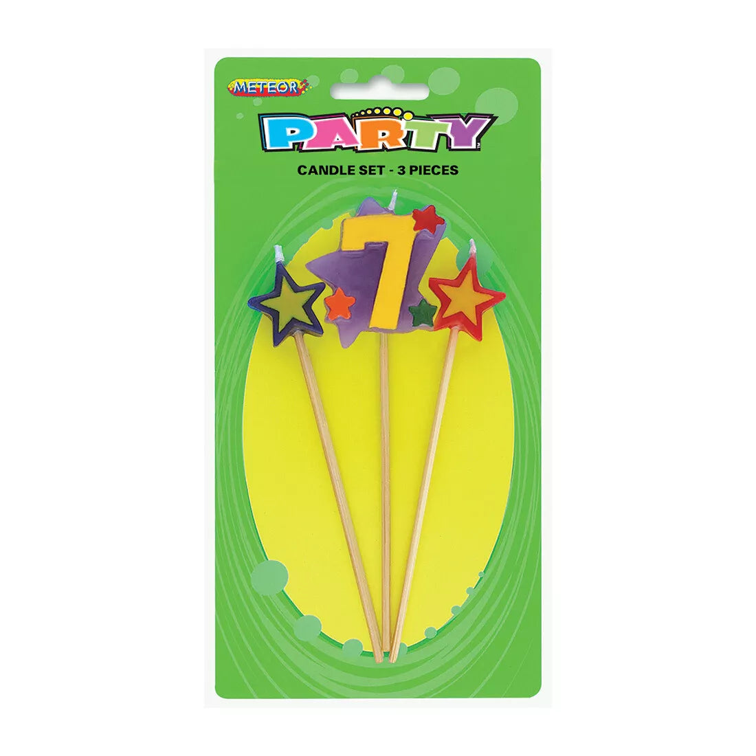 Birthday Candle Set - Number 7 - Dollars and Sense