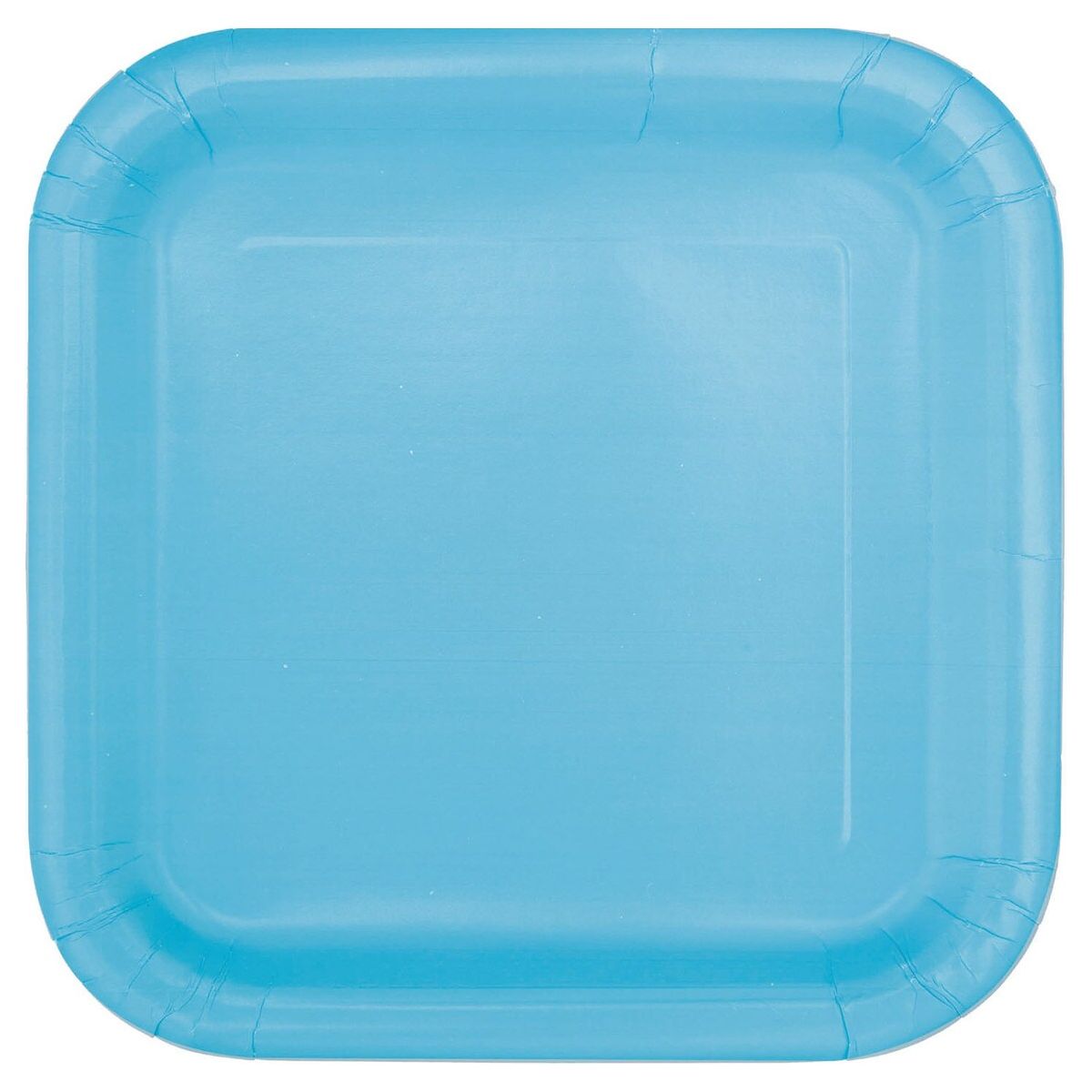 Square Paper Plates - Powder Blue - Dollars and Sense