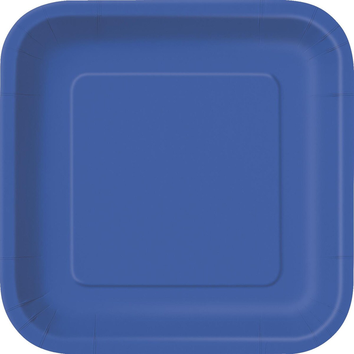 Square Paper Plates - Royal Blue - Dollars and Sense