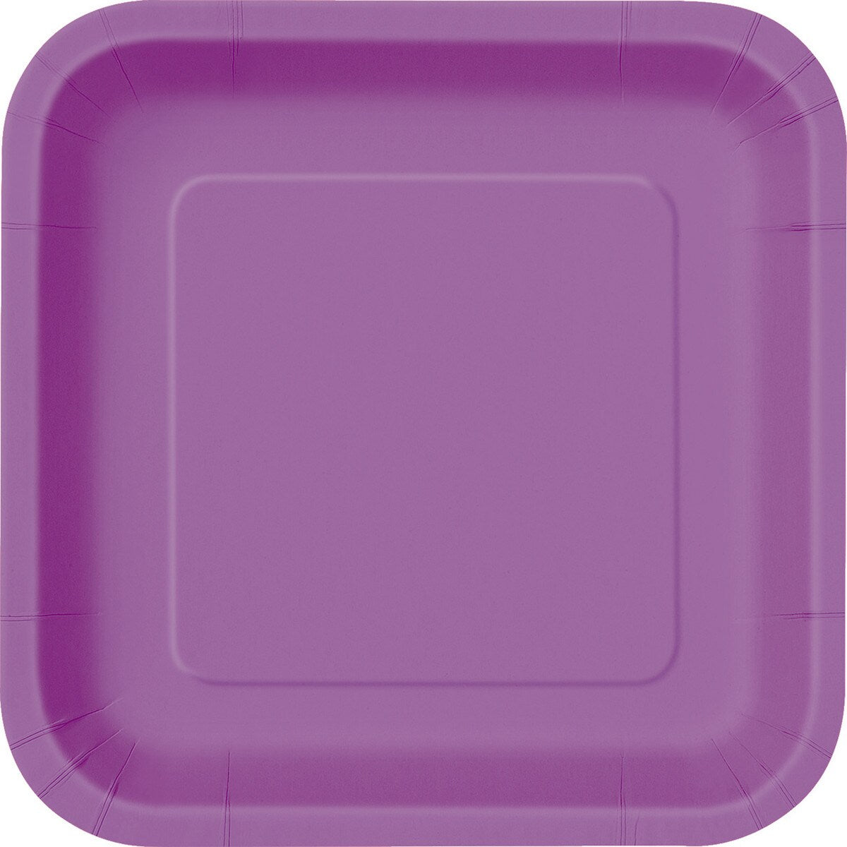 Square Paper Plates - Pretty Purple - Dollars and Sense