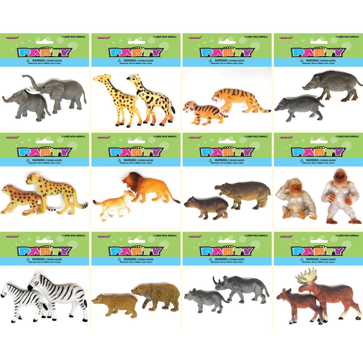 Large Wild Animals - Party Favors - Dollars and Sense