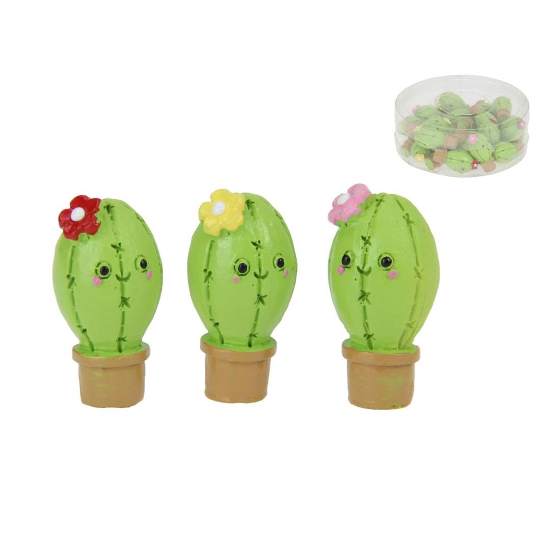 Miniature Cactus Flower with Fun Face - Assorted - Dollars and Sense