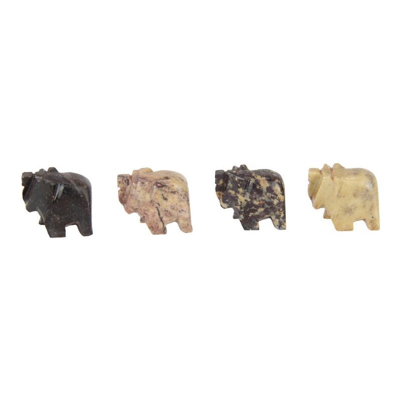 Miniature - Soapstone Elephant - Dollars and Sense