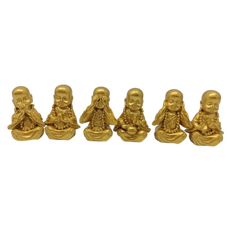 Cute Miniature Gold Monk Assorted - Dollars and Sense