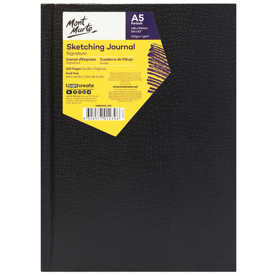 Mont Marte Signature Portrait Sketching Journal Croc Finish - Dollars and Sense