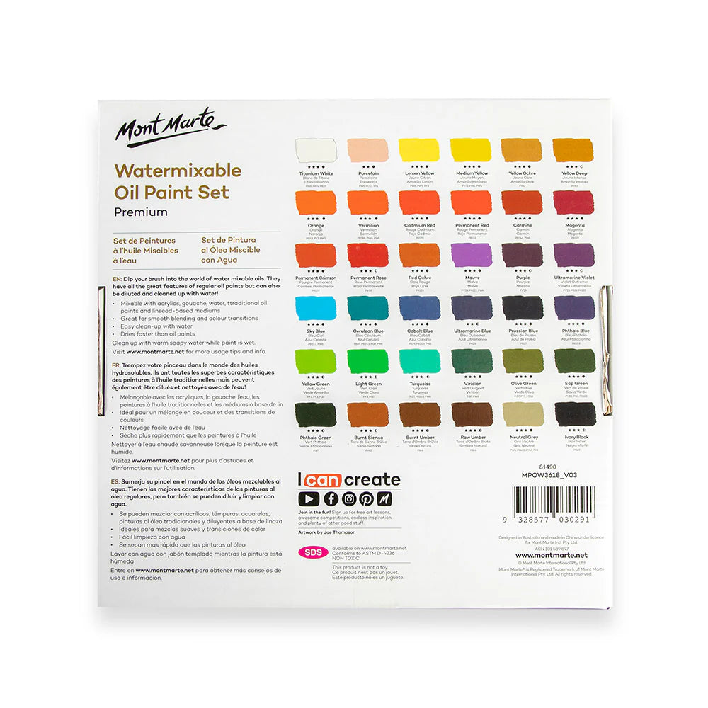 Mont Marte - Premium Oil Paint Set - Dollars and Sense