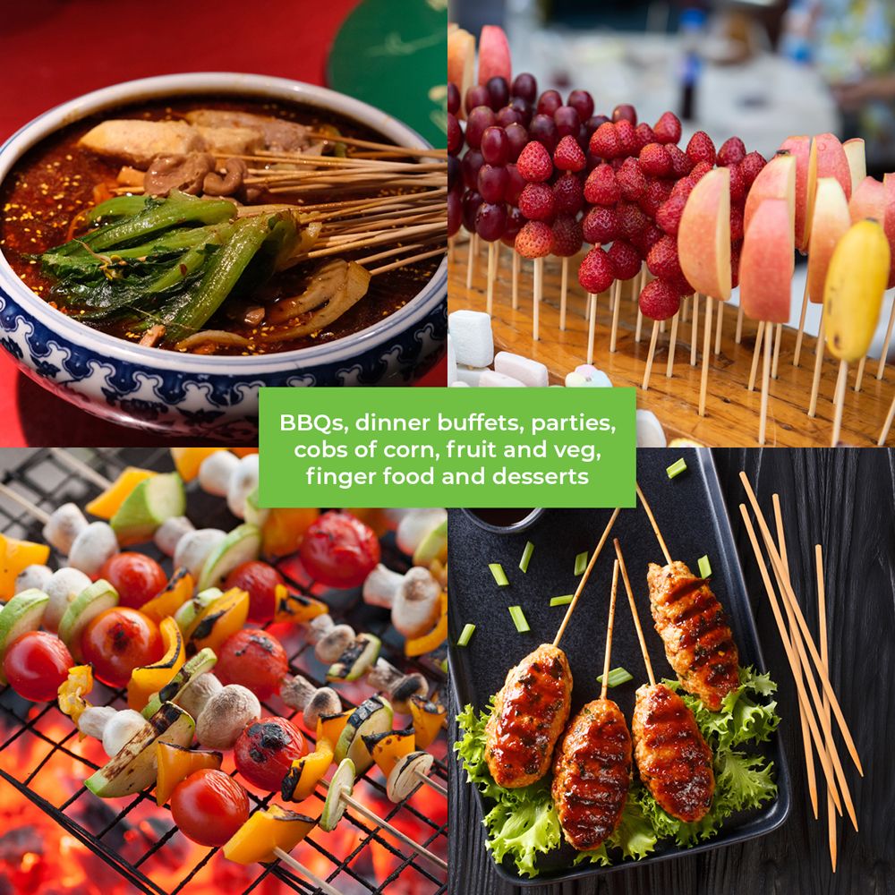 Food Skewers - Bamboo - Dollars and Sense