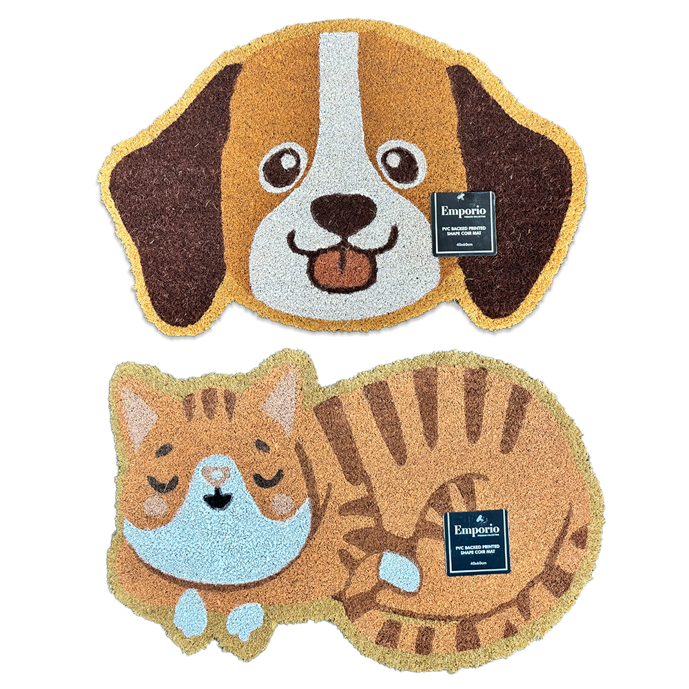 Coir Mat Shape - Dog or Cat - Dollars and Sense