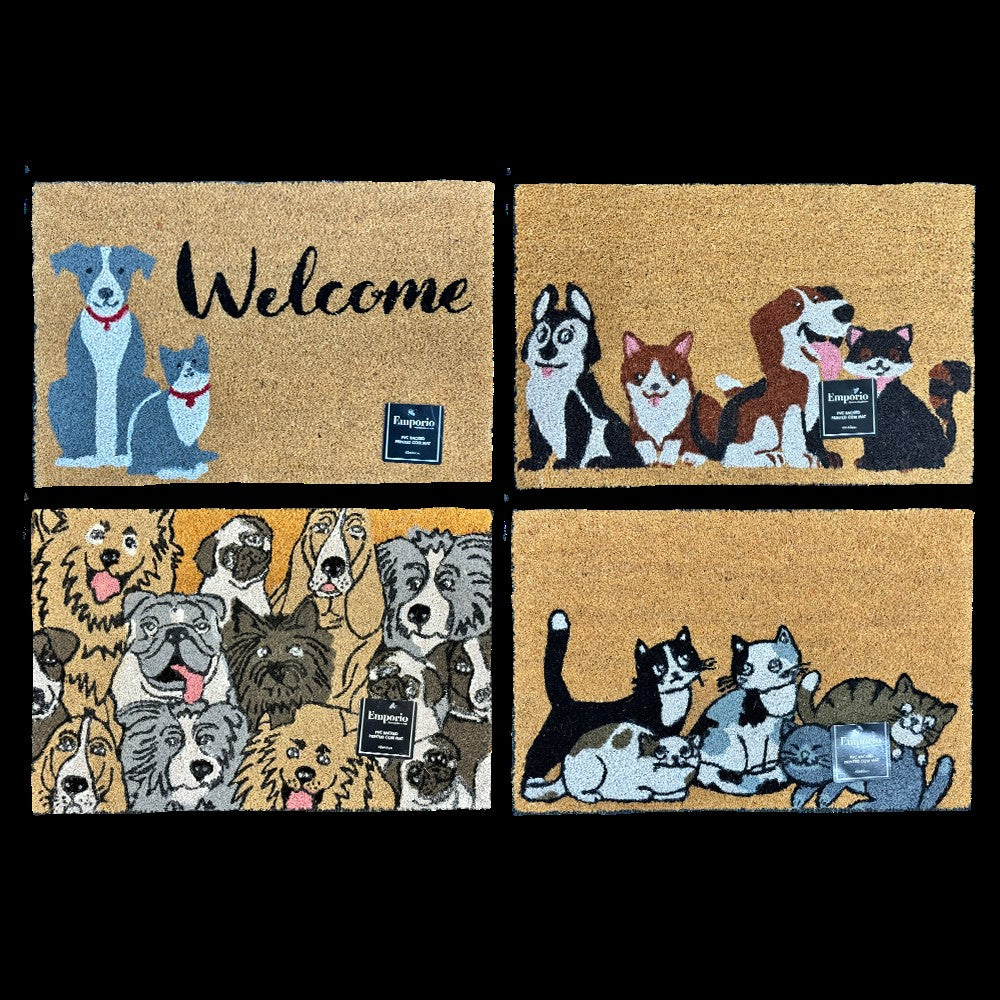 Coir Door Mat - Dog or Cat - Dollars and Sense