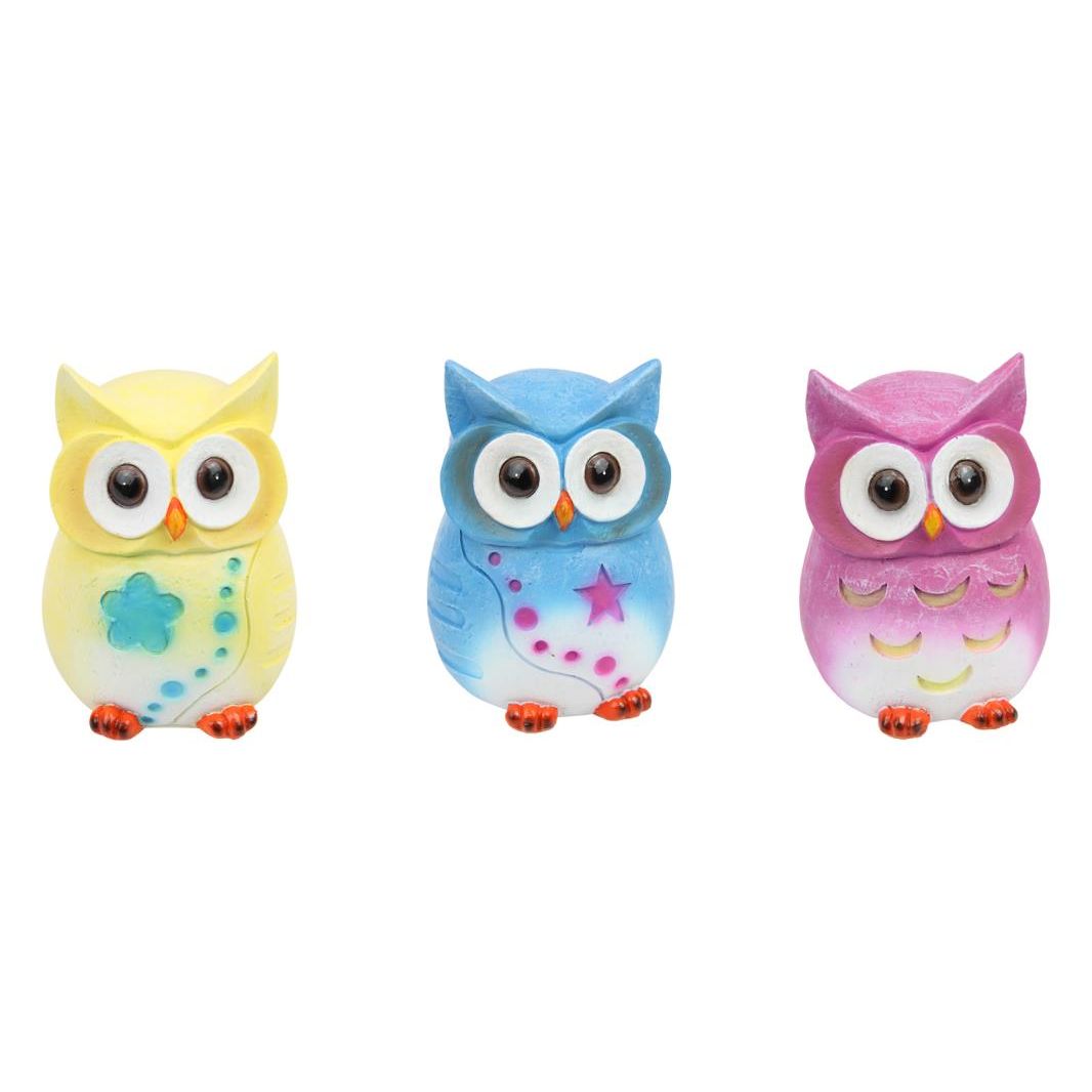 12cm Cute Sitting Owl SKU OWLCOLFU - Dollars and Sense