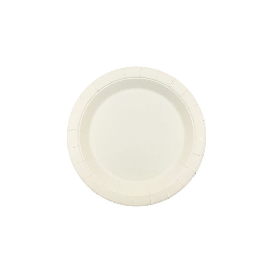 230mm FSC Round White Paper Plate Pk15