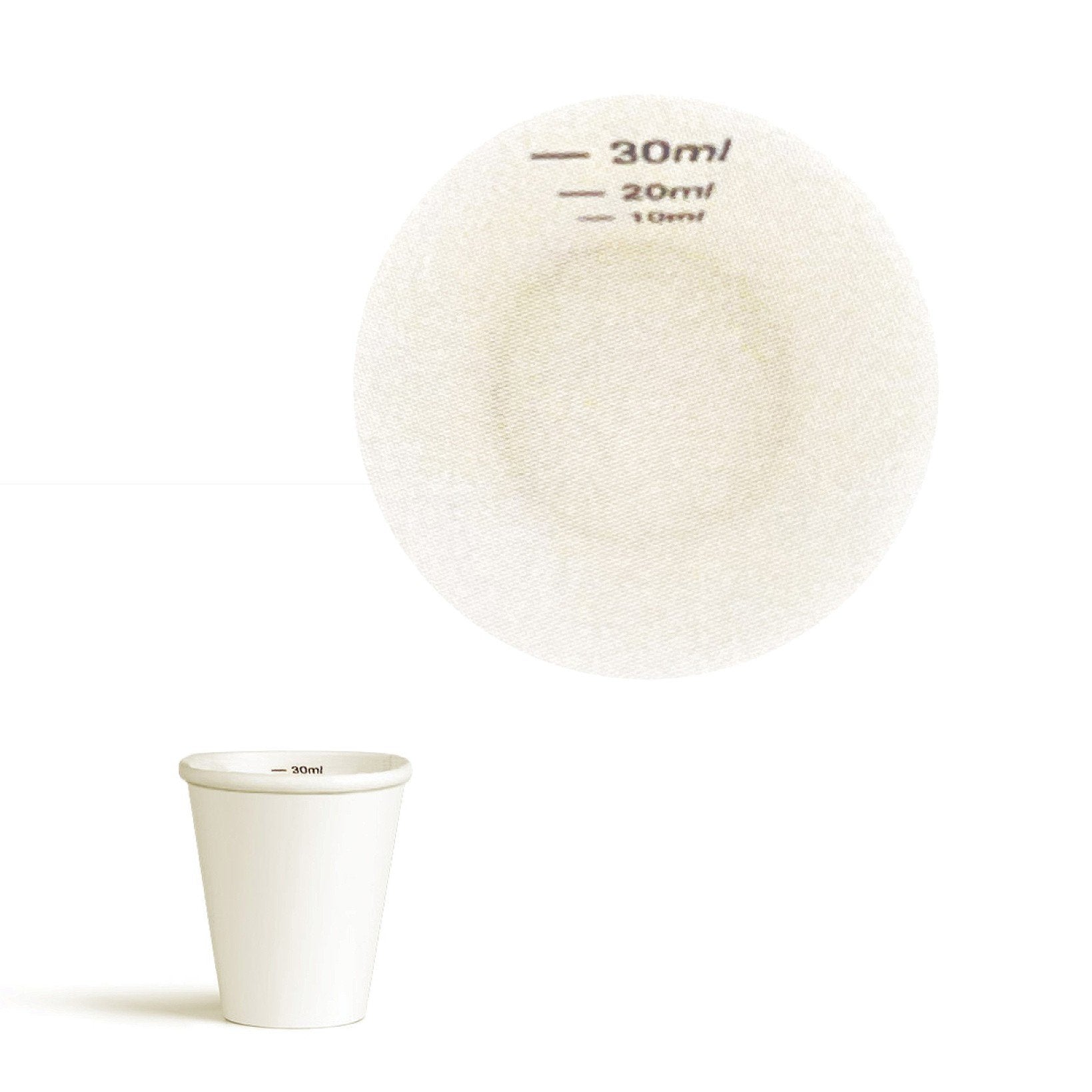 30mL FSC PLA White Medicine Cup Pk100