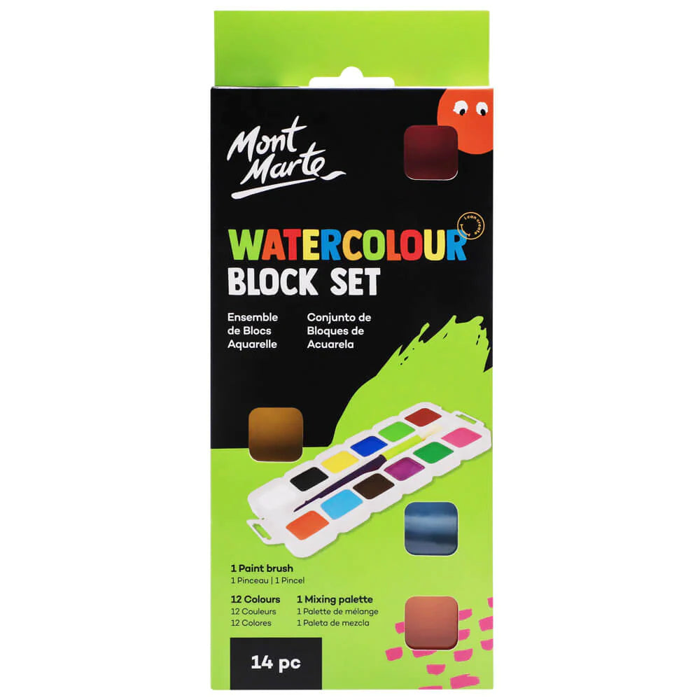 Mont Marte Kids Colour Watercolour Block Set - Dollars and Sense