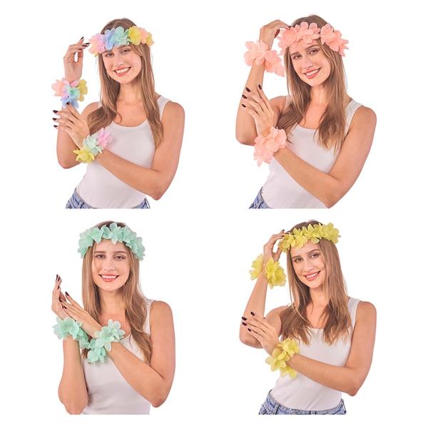 Head Lei & Wristlet Set - Pastels Assorted - Dollars and Sense