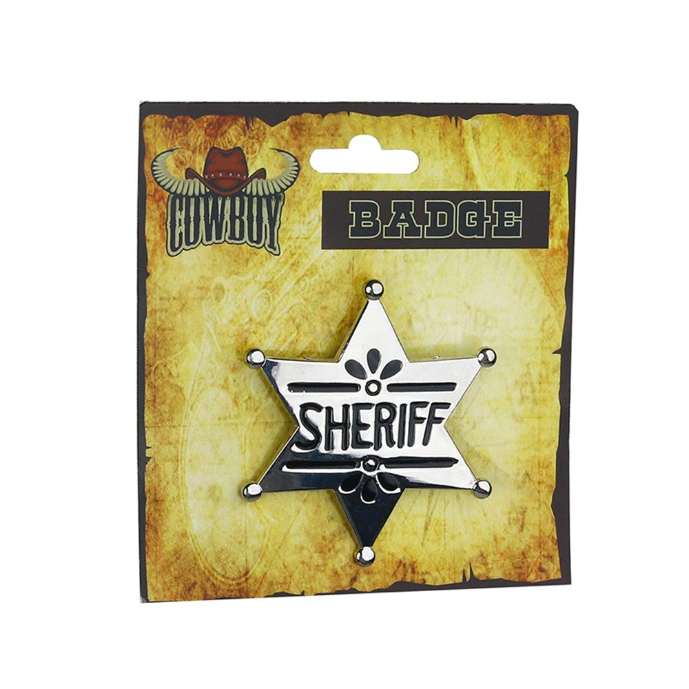 Cowboy Sheriff Badge - Metal - Dollars and Sense