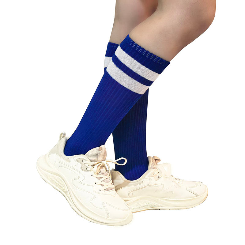 40cm Blue Stripe Knee High Socks