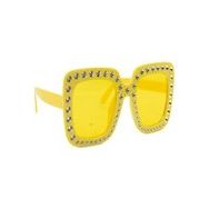 Party Glasses Bling Square - Yellow - Dollars and Sense