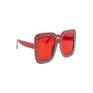 Party Glasses Bling Square - Red - Dollars and Sense