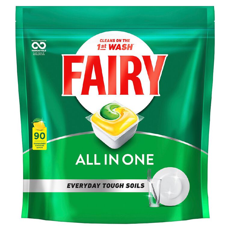 Fairy Dishwasher Capsules - Lemon - Dollars and Sense