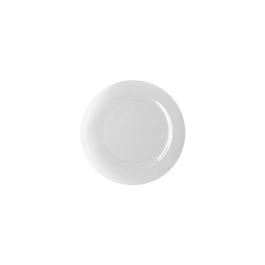 180mm Reusable Snack Plate White Pk12
