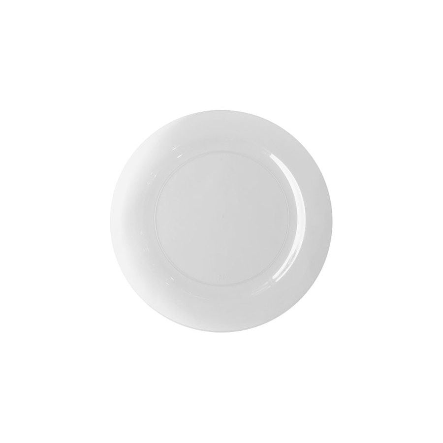 Reusable Plastic Dinner Plates - White - Dollars and Sense