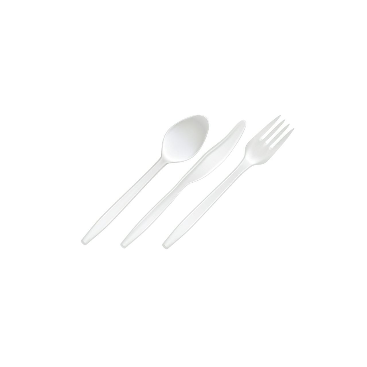 Reusable Mixed Cutlery White Pk24