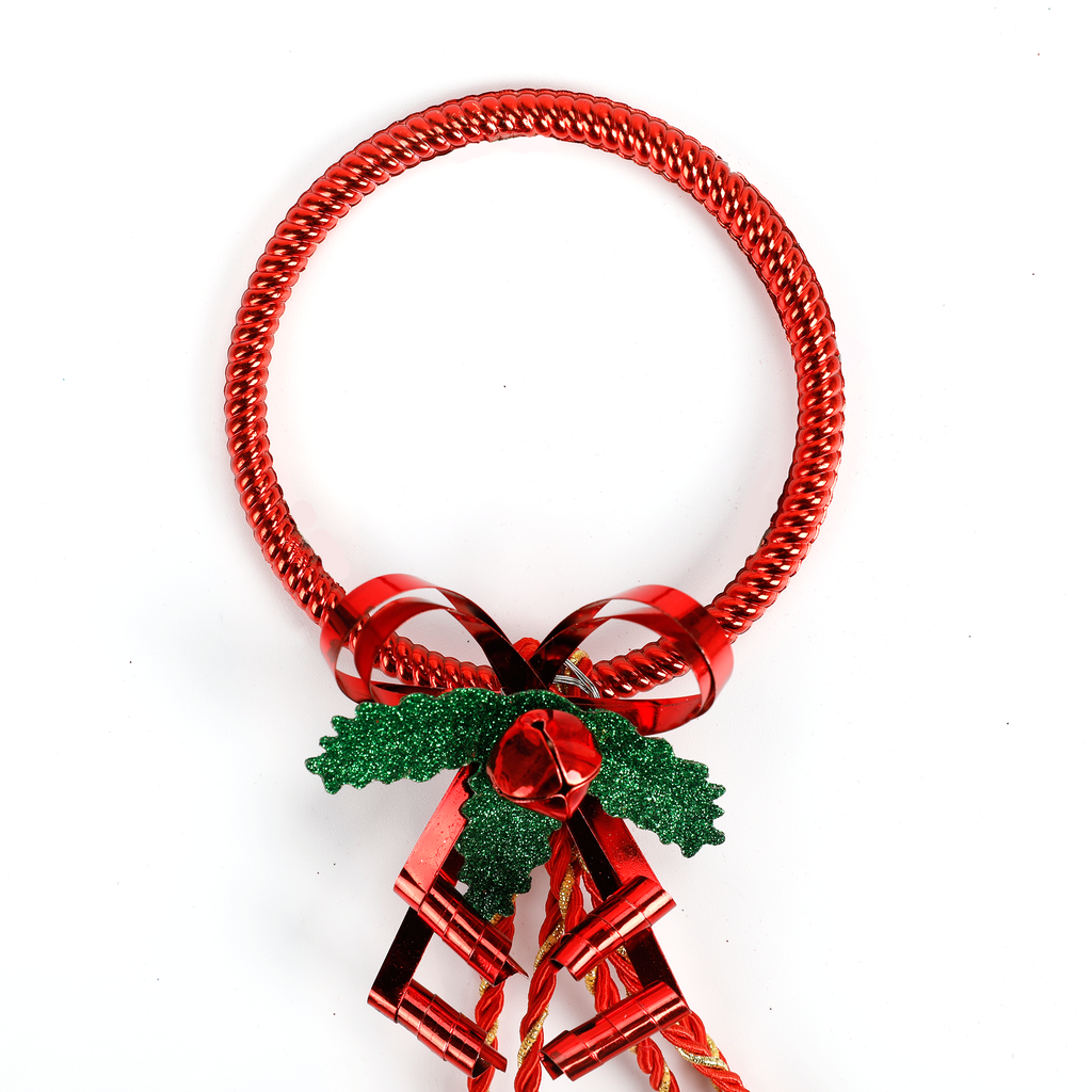 Christmas Door Hanger - 5 Nut Bells - Dollars and Sense