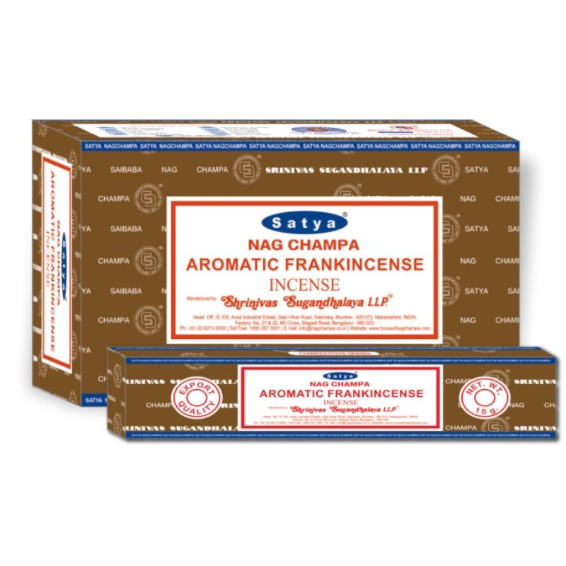 Satya Frankincense Incense 15 grams SKU SATFRANK - Dollars and Sense