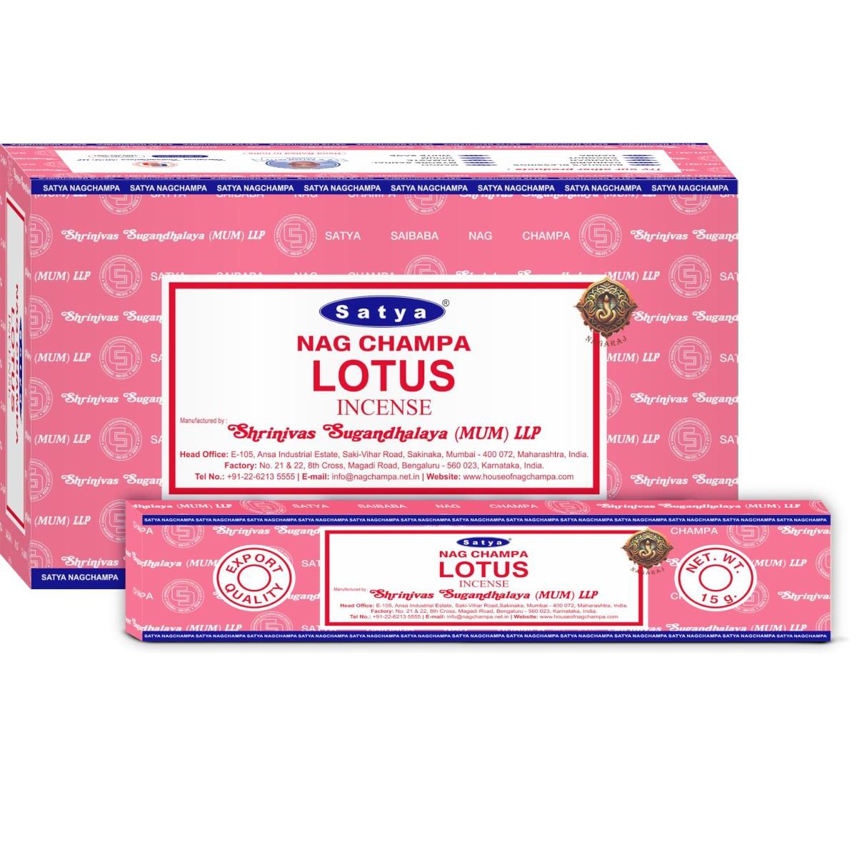 Satya Lotus Incense 15 Grams SKU SATLOTUS - Dollars and Sense