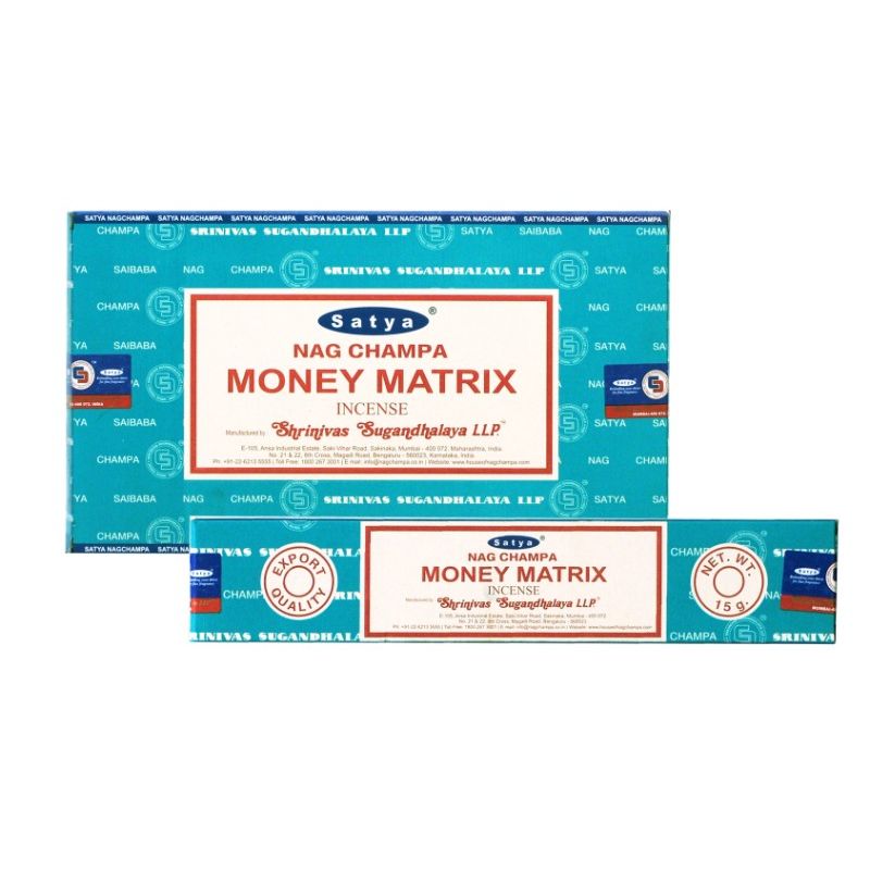 Satya Money Matrix Incense 15 grams SKU SATMONEY - Dollars and Sense