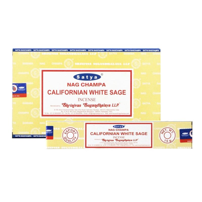 *Satya California White Sage Incense 15g SKU SATWSAG - Dollars and Sense