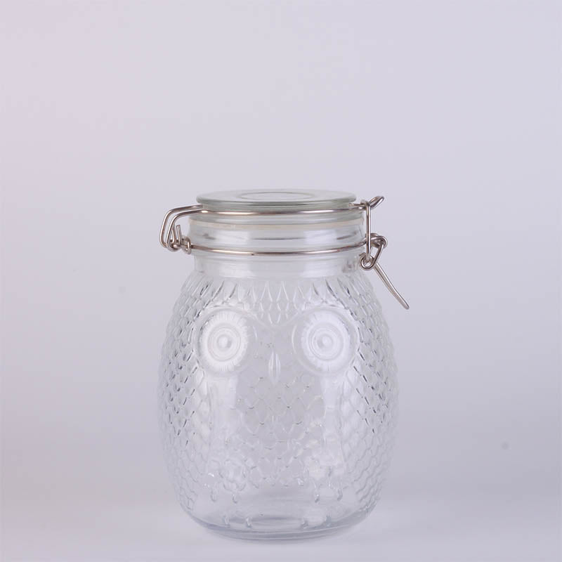 Glass Storage Jar with Glass Lid 1400ml