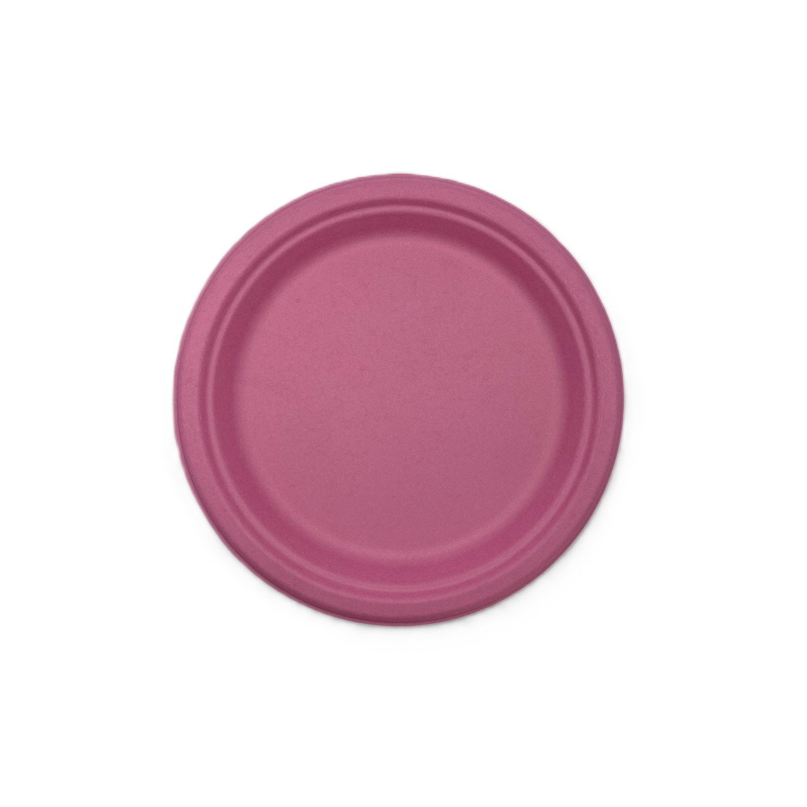 180mm Sugar Cane Plate Pastel Pink Pk25