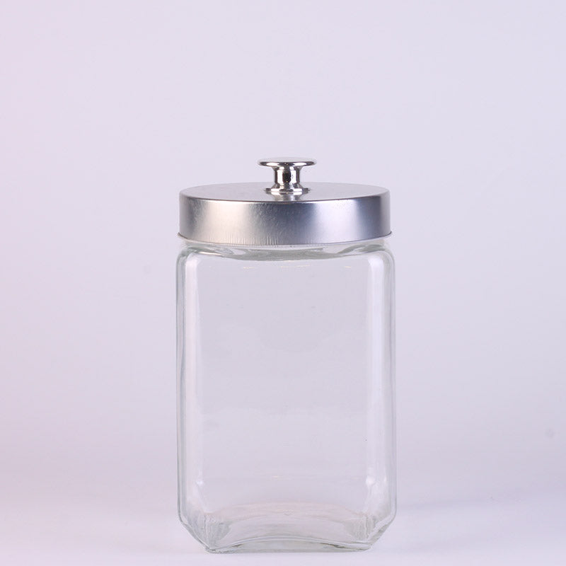 Glass Stroage Jar with Metal Lid 1700ml