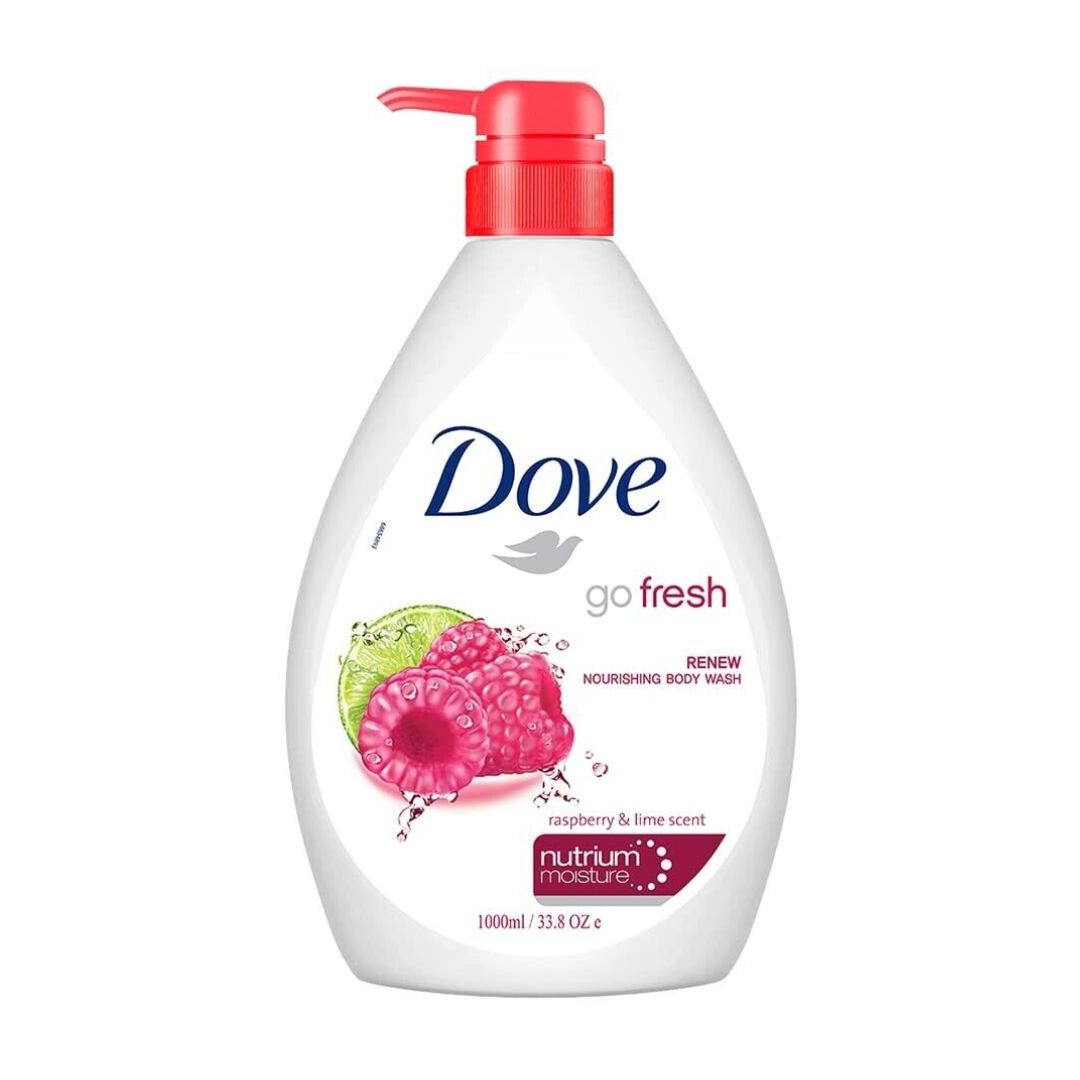 Dove Go Fresh Raspberry & Lime Nourishing Body Wash - 1L