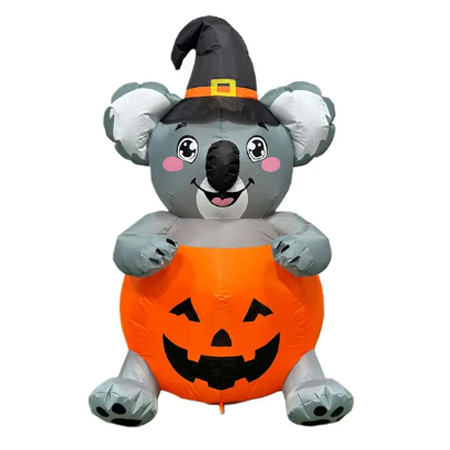 Halloween Inflatable Koala Pumpkin 120cm - Dollars and Sense